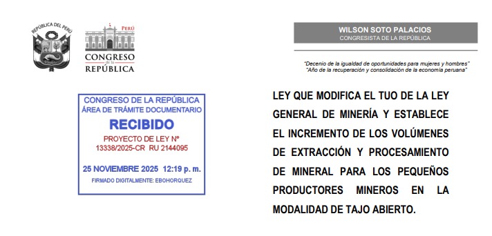 Proyecto de Ley 13338/2025-CR: Un retroceso ambiental y una oportunidad para fortalecer la sostenibilidad en la minería peruana